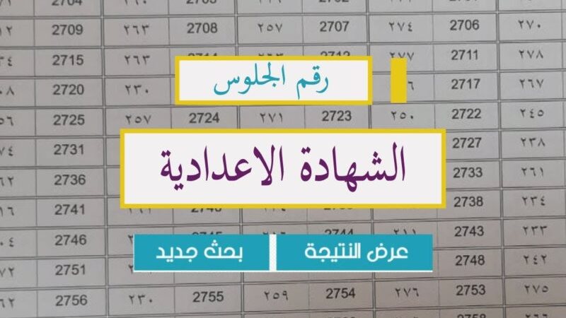 نتيجتك عندنا شوف دلوقتي رسميًا ظهور نتيجة الشهادة الإعدادية 2024 في محافظة كفر الشيخ رابط 7874